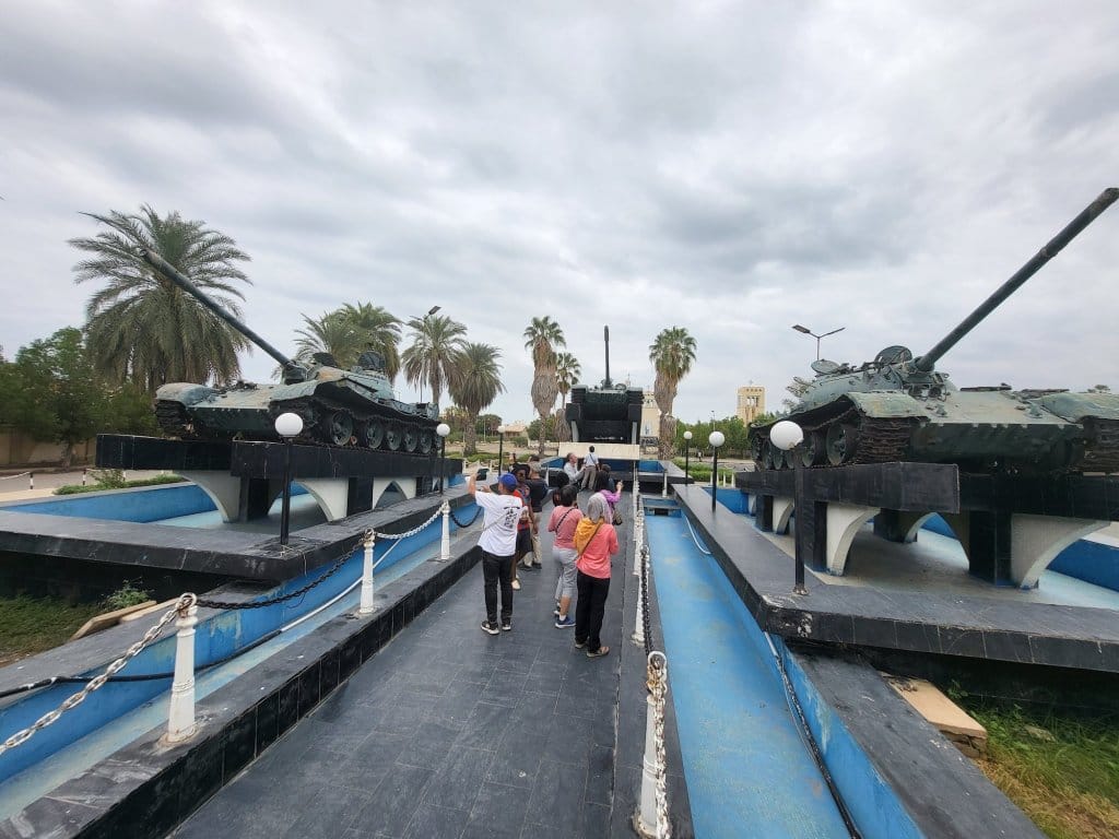 Fenkil Monument three tanks memorial marking the liberation of Massawa, Eritrea